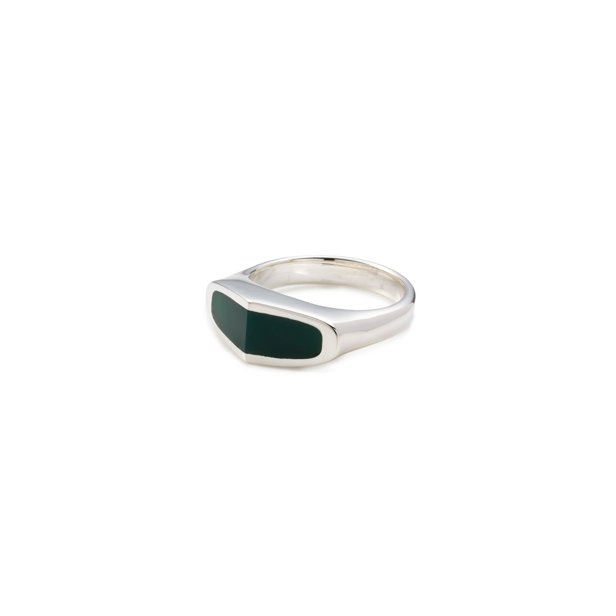 【Made-To-Order】EQUINOX-Pyramid Green Agate Ring