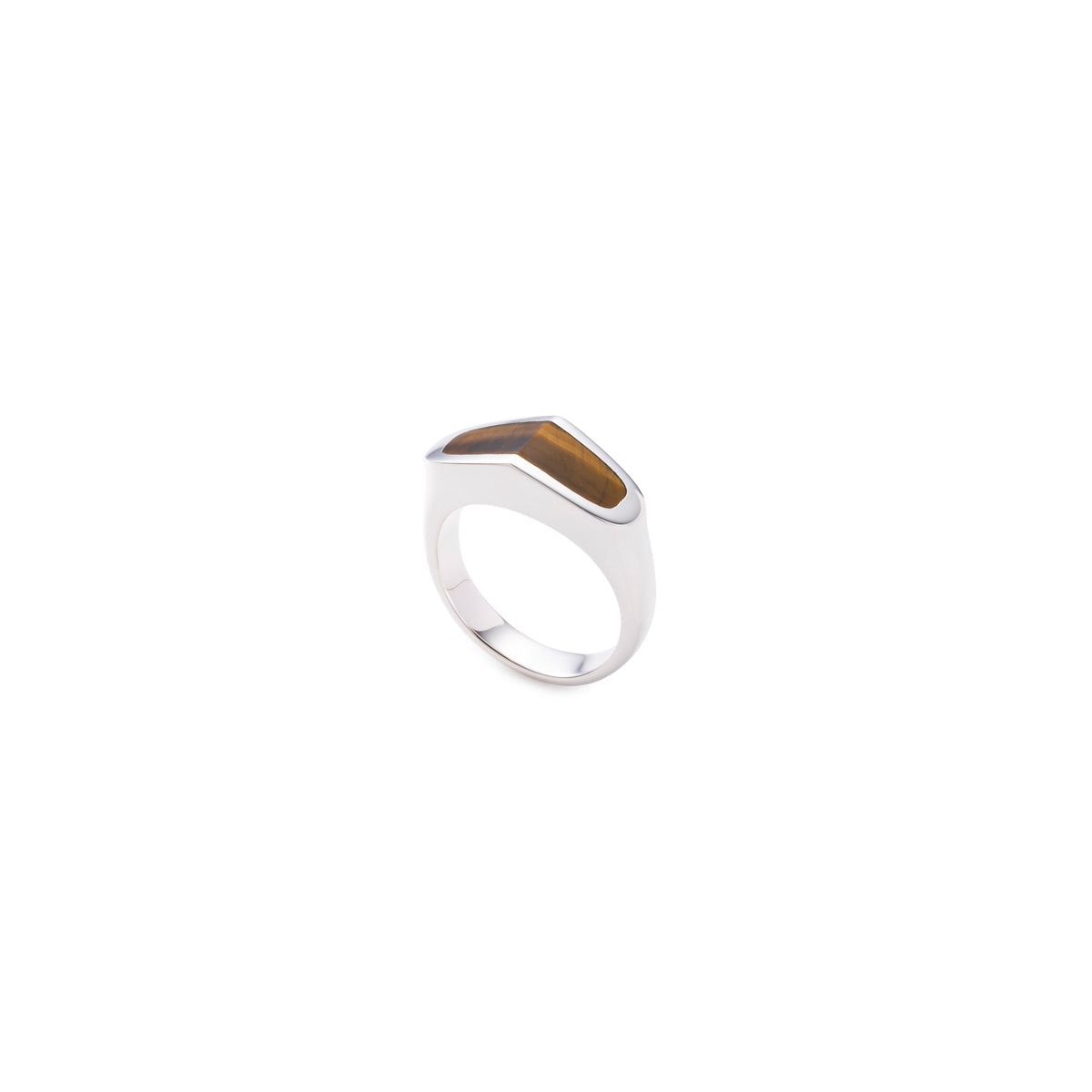 【Made-To-Order】EQUINOX-Pyramid Tiger's Eye Ring