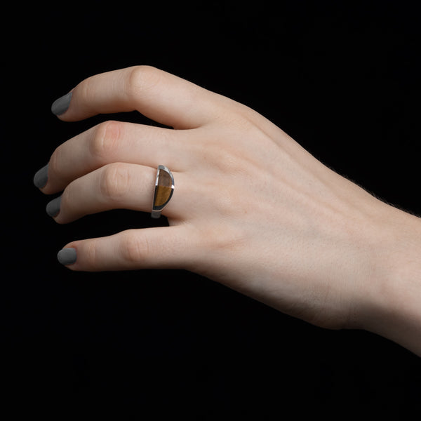 EQUINOX-Pyramid Tiger's Eye Ring – Hirotaka Official Online EQUINOX-Pyramid Tiger's Eye Ring – Hirotaka Official Online