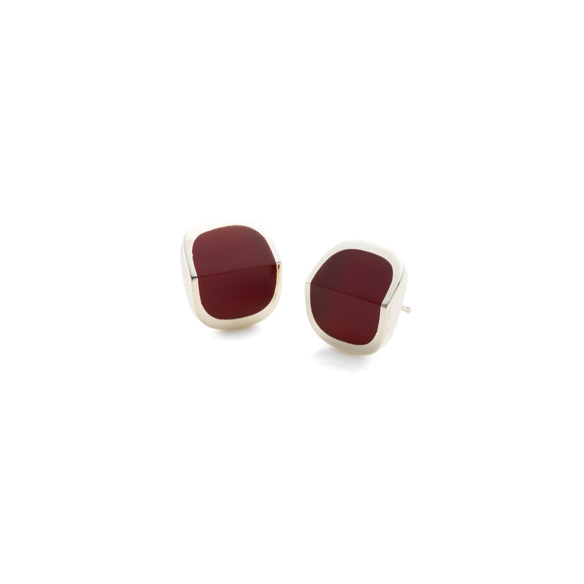 EQUINOX-Pyramid Carnelian Earring