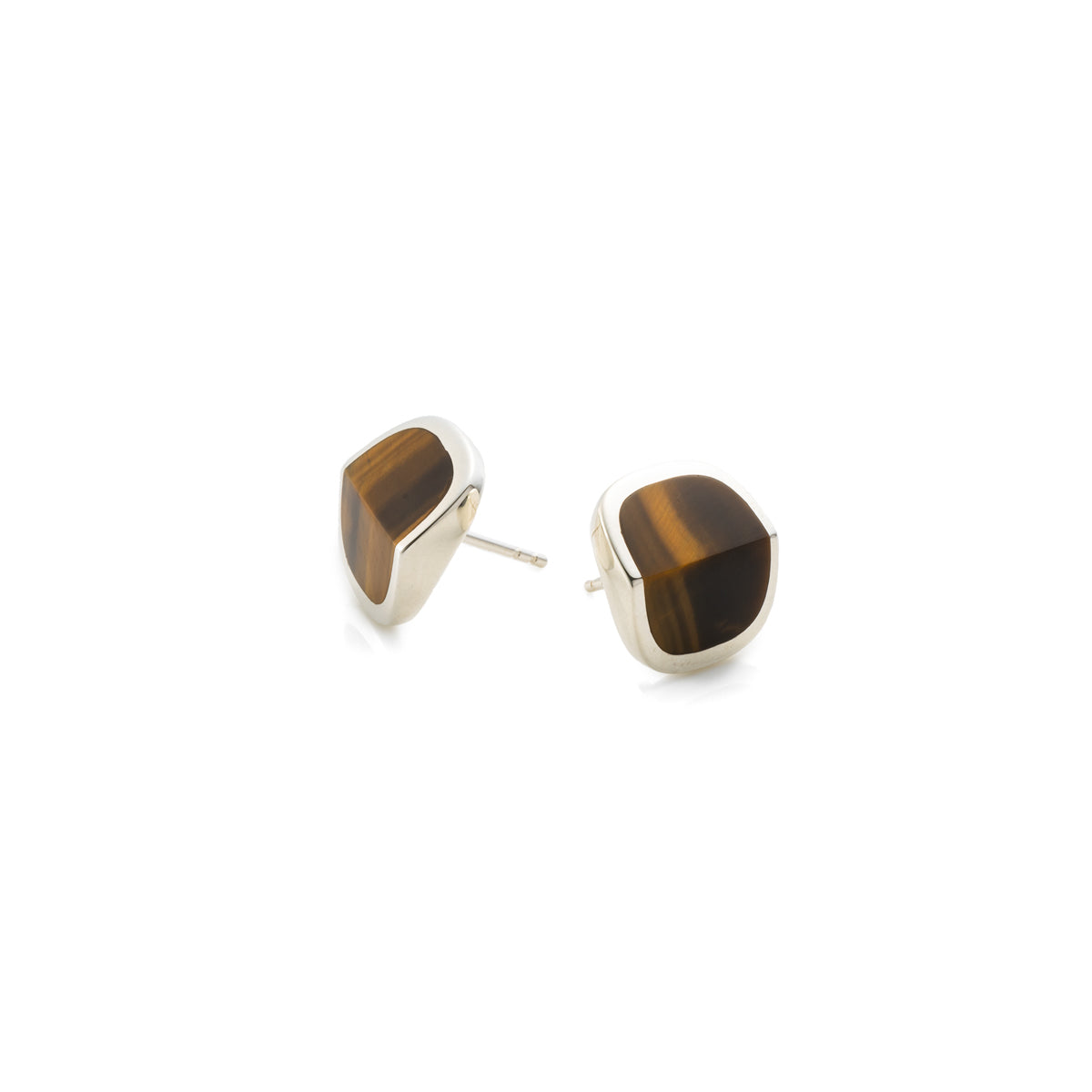 EQUINOX-Pyramid Tiger's Eye Earring