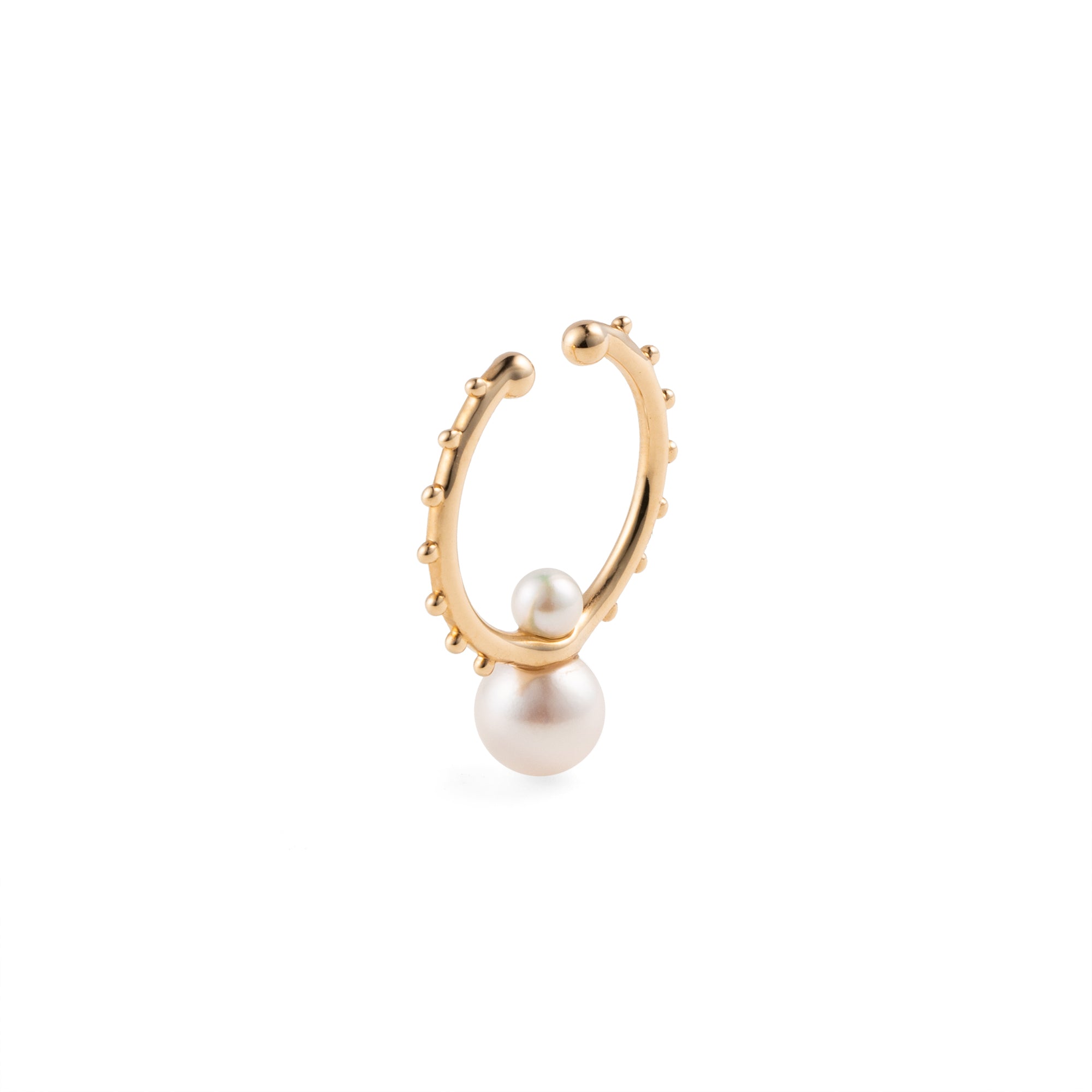 SEA ANEMONE Pearl Ear Cuff