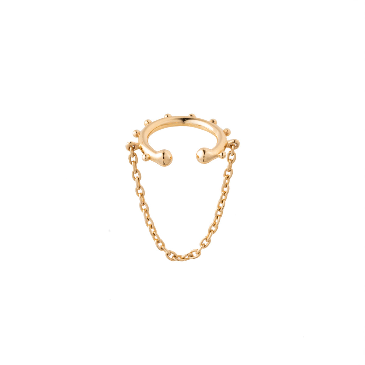 SEA ANEMONE Chain Ear Cuff