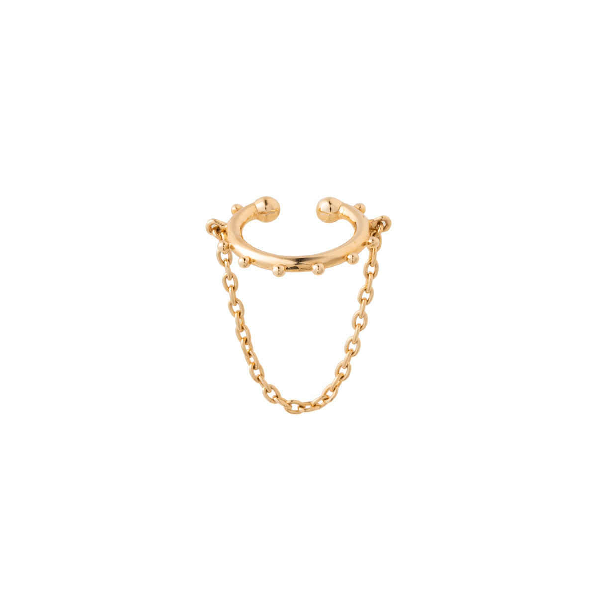 SEA ANEMONE Chain Ear Cuff