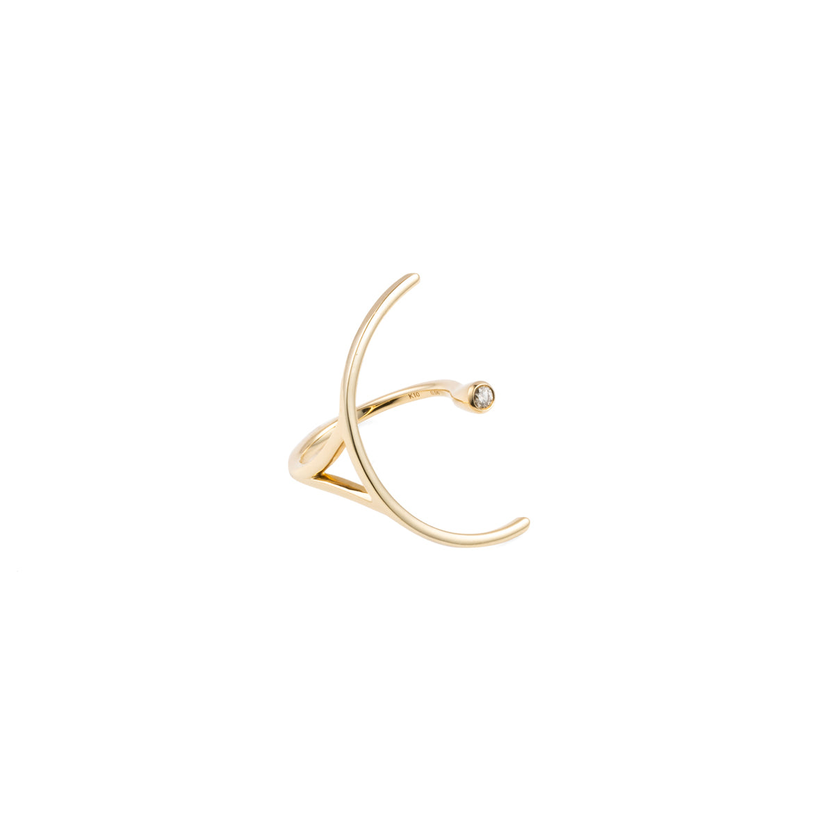 【Made-To-Order】 TREEHOPPER Diamond Cuff Ring