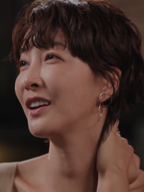 JIN SEOYEON / ALL ABOUT BASICS Double Hoop Floating Earring