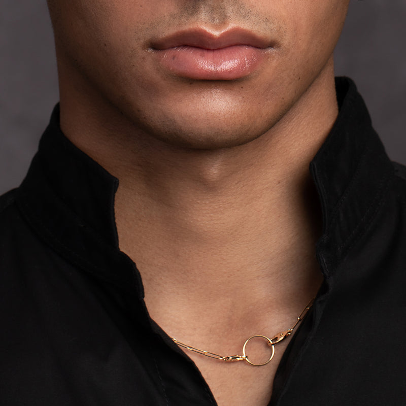 18k "All About Basics" Ladder Chain Necklace