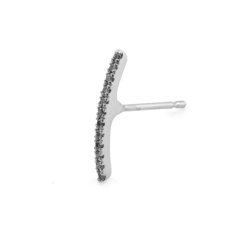 GOSSAMER Diamond Short Bar Earring