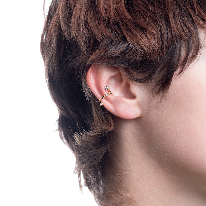 "Drosera" Diamond Ear Cuff