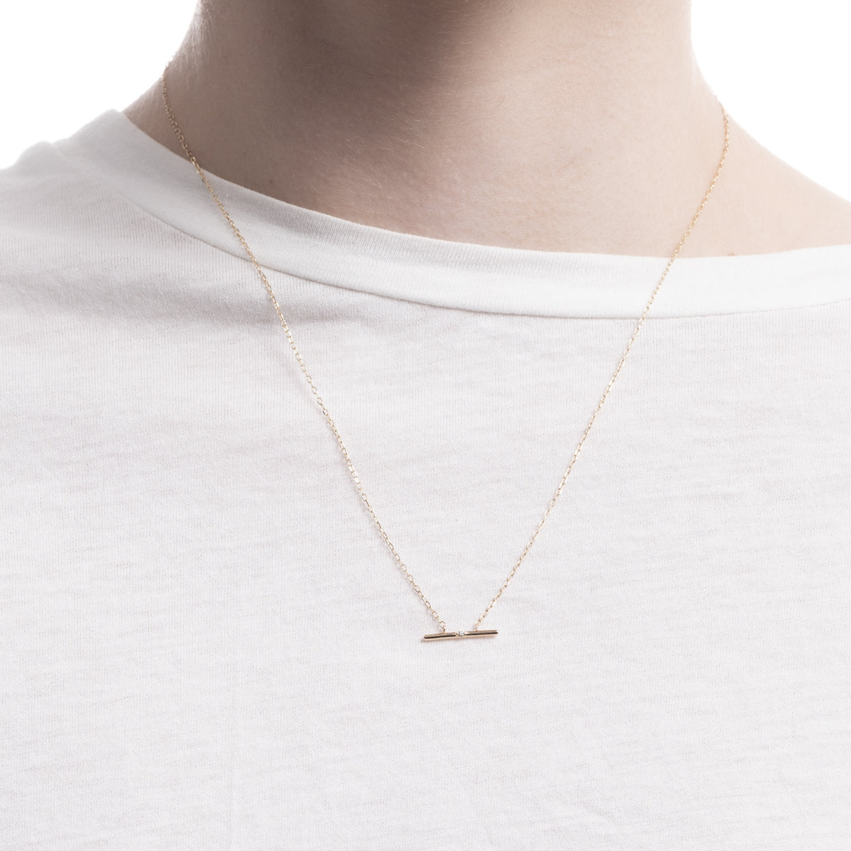 【HIROTAKA】Mosquito Diamond Bar Neclace HIROTAKA】Mosquito Diamond Bar Neclace