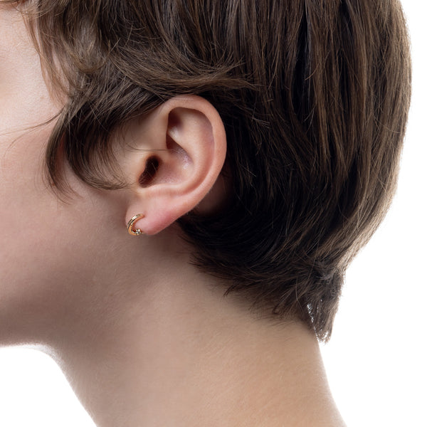"Drosera" Diamond Earring for Left ear