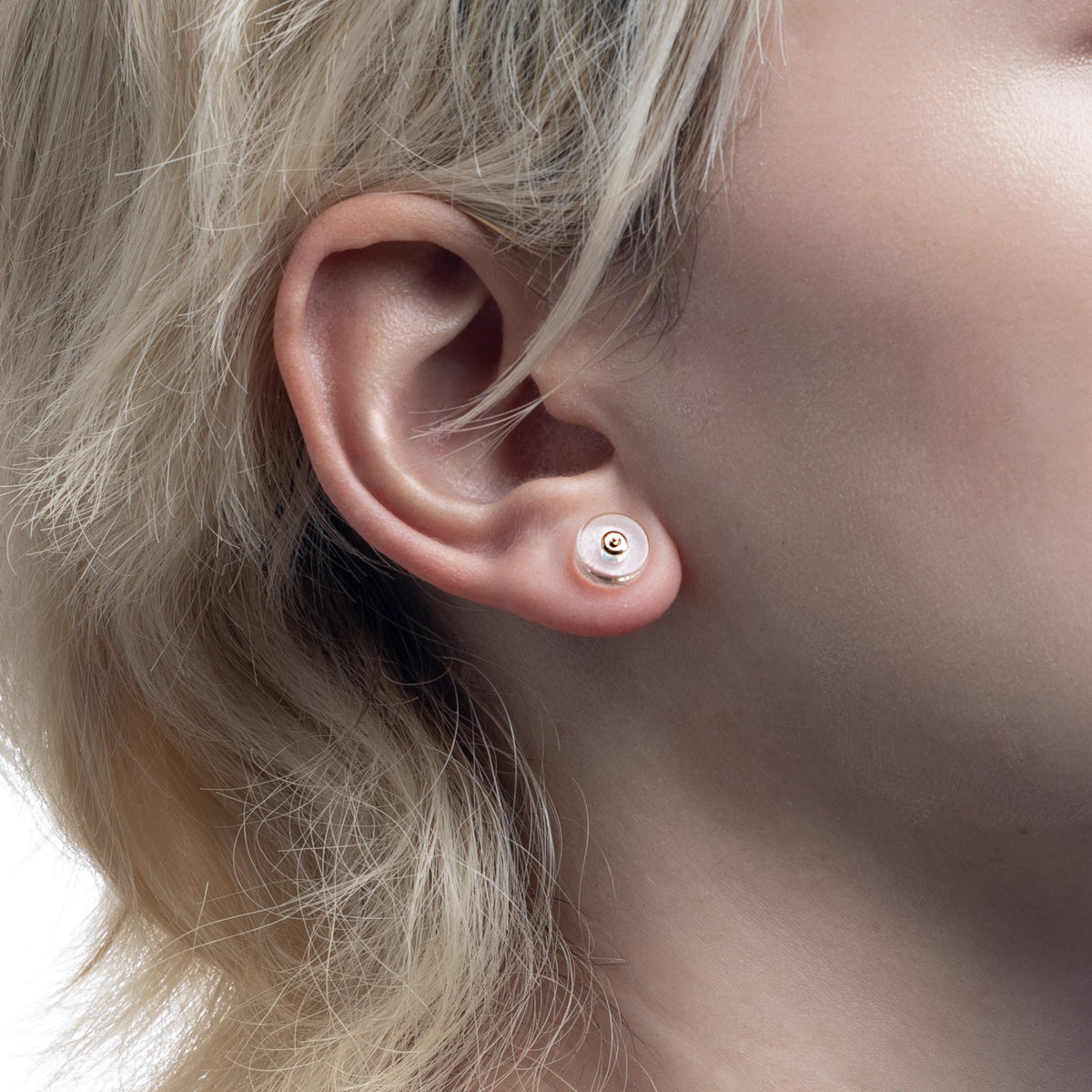 BIRD OF PARADISE Oblong Bird's Eye  Earring, Amazonite Quartz
