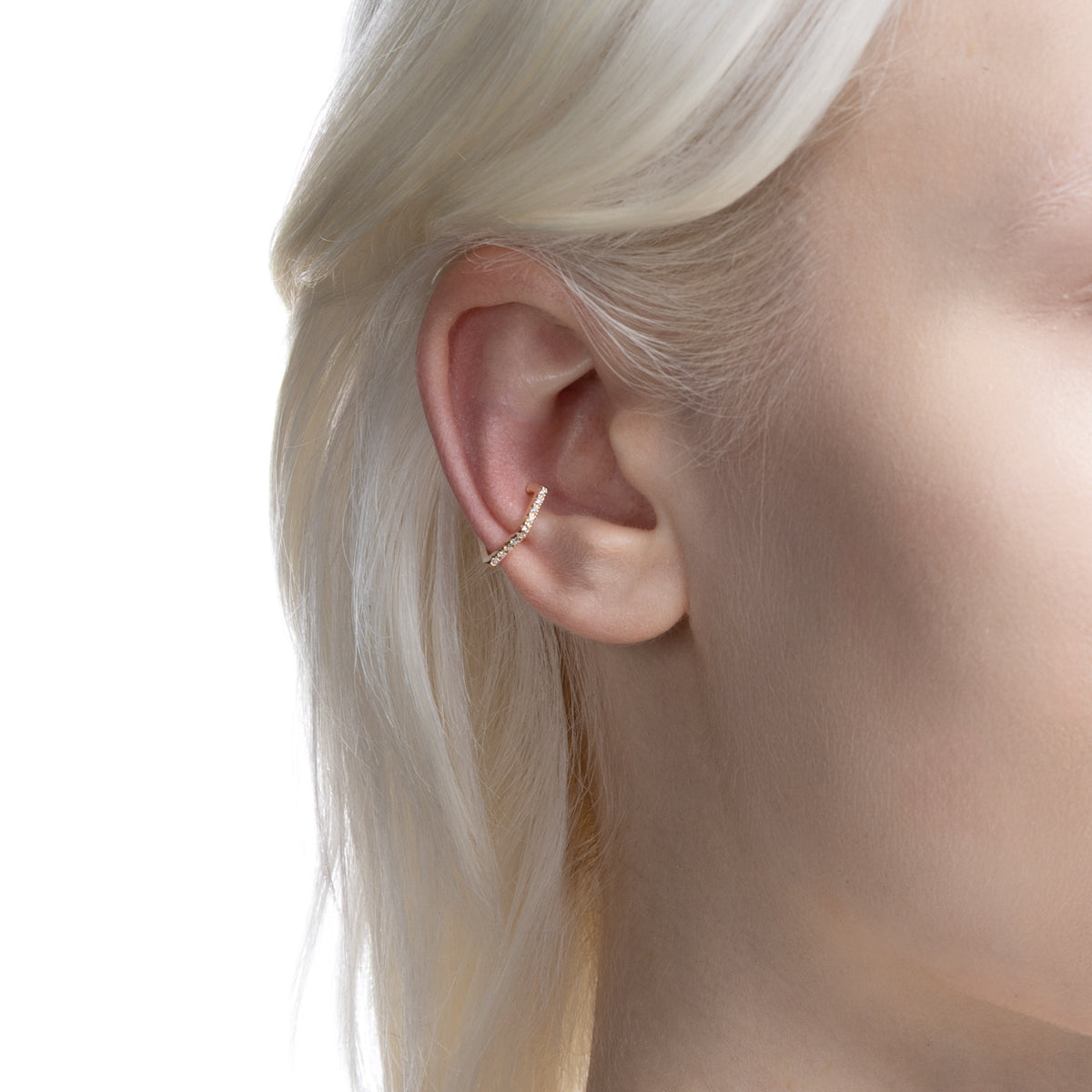 MANHATTAN Hexagon Diamond Ear Cuff