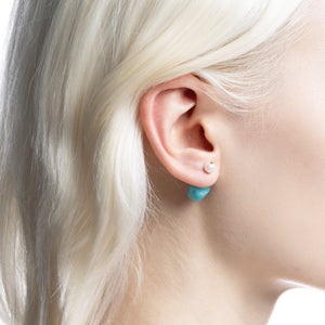 BIRD OF PARADISE Micro Spear  Akoya Pearl Earring
