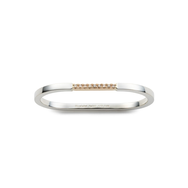オジュールHANDWRITTEN DOUBLE FINGER RING オジュールHANDWRITTEN DOUBLE FINGER RING Three Dimensional
