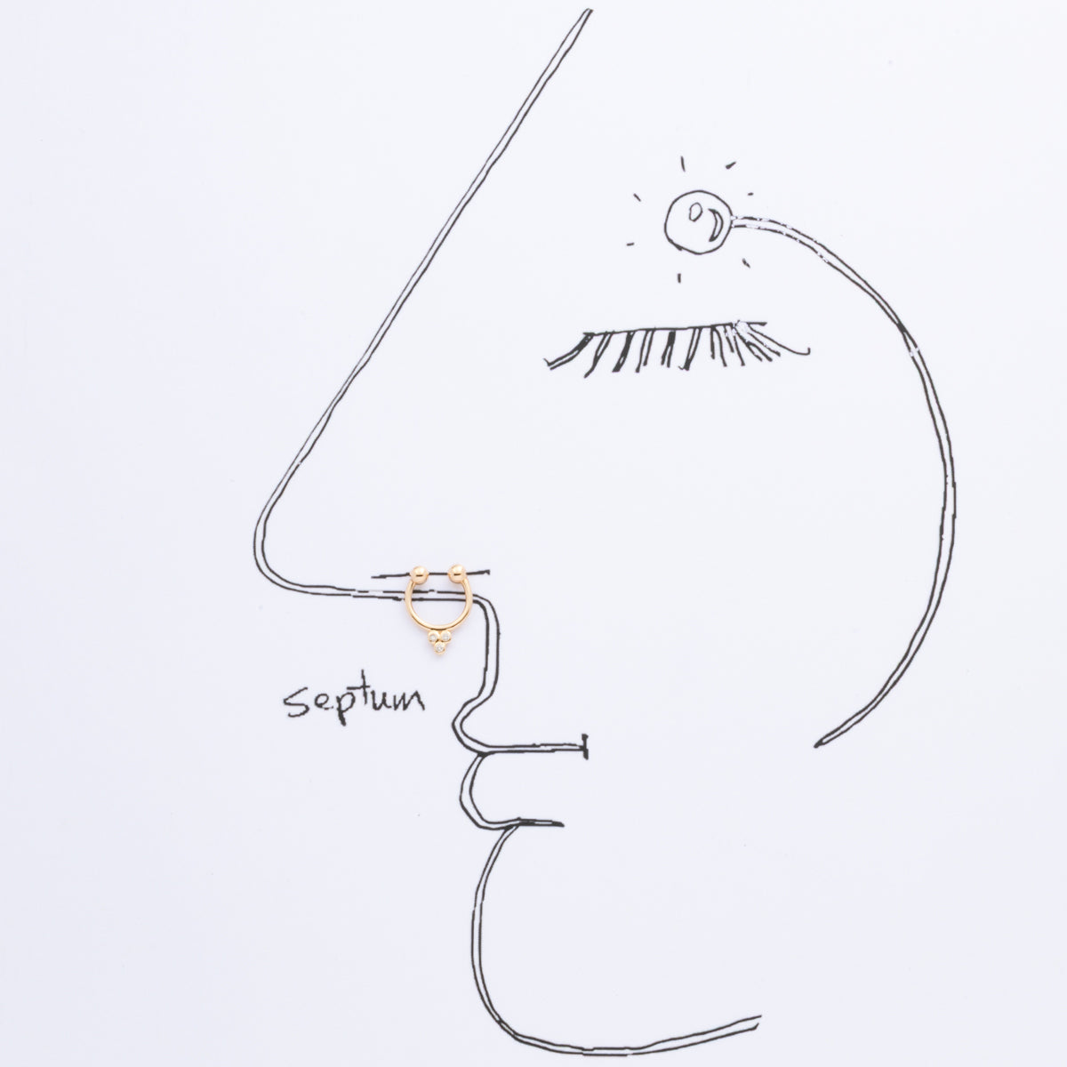 ALL ABOUT BASICS Septum Nose Cuff