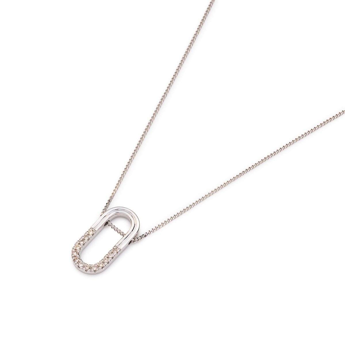 BELUGA Oblong Diamond Necklace