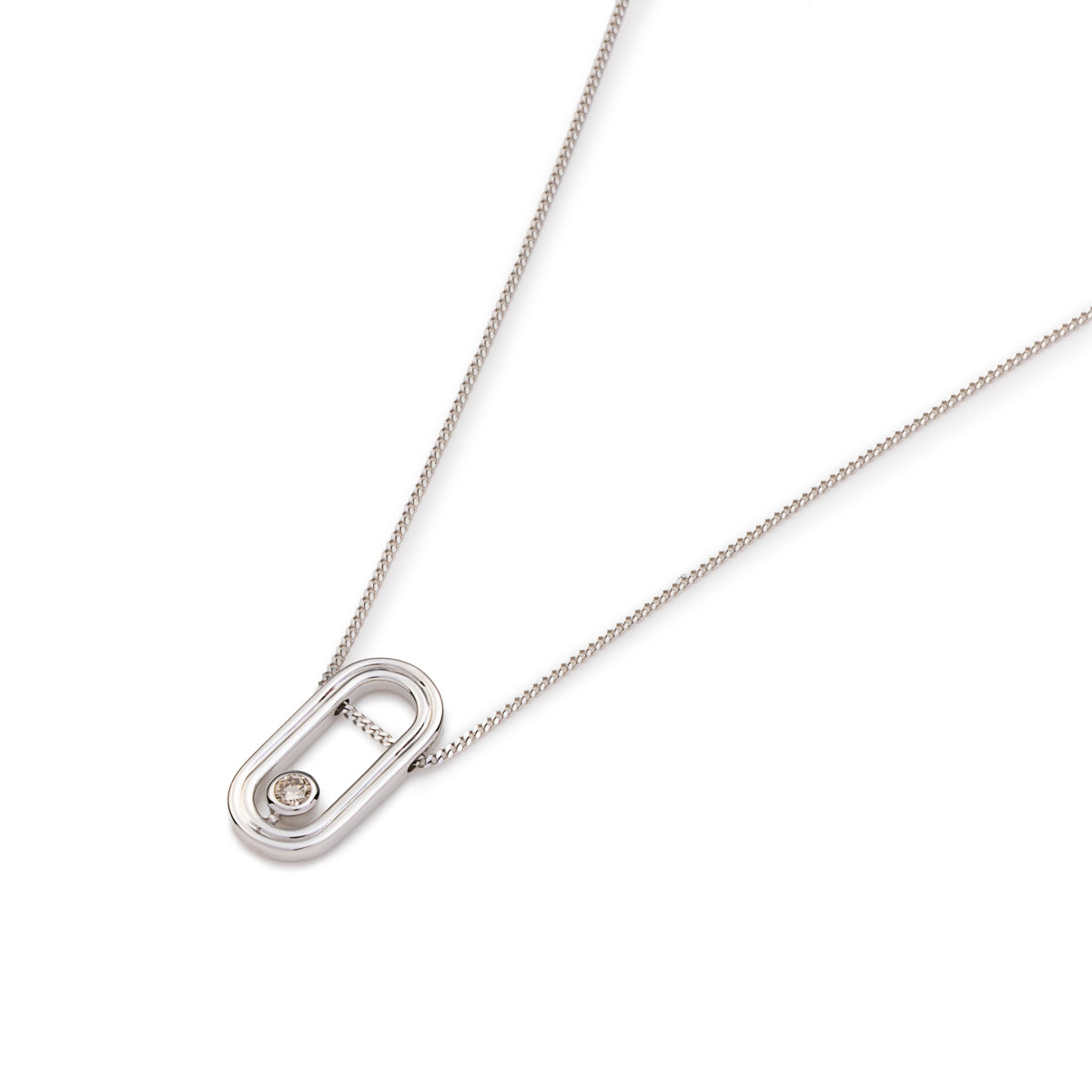 BELUGA Oblong Diamond Necklace