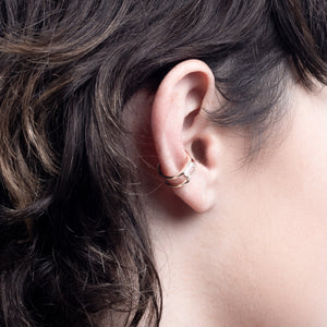 BIRD OF PARADISE White Topaz Ear Cuff