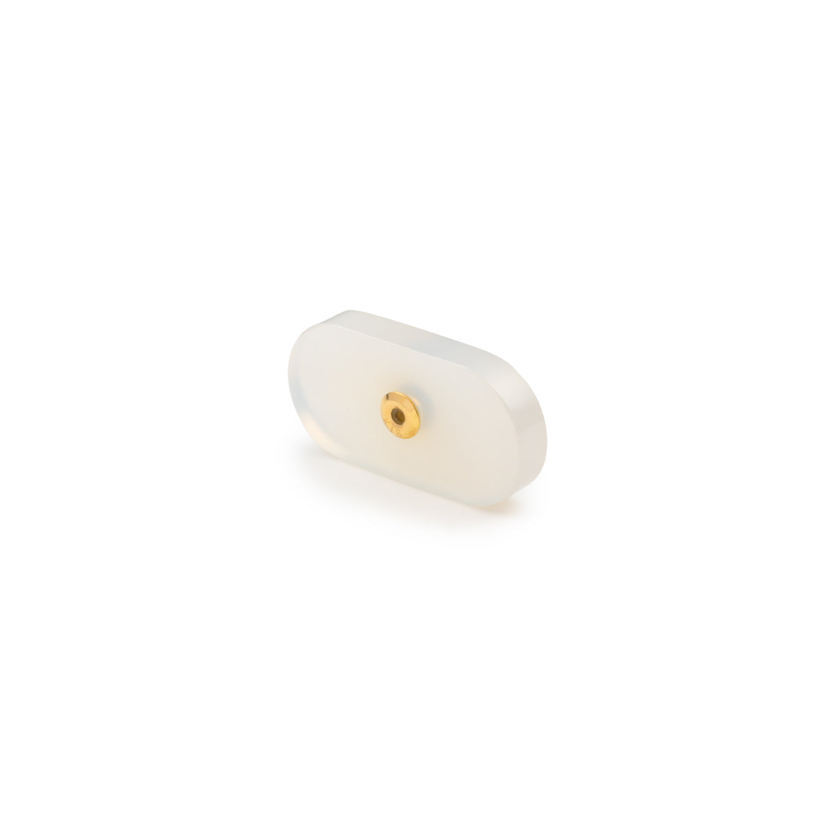 Oblong White Chalcedony Stone for Spear Earring