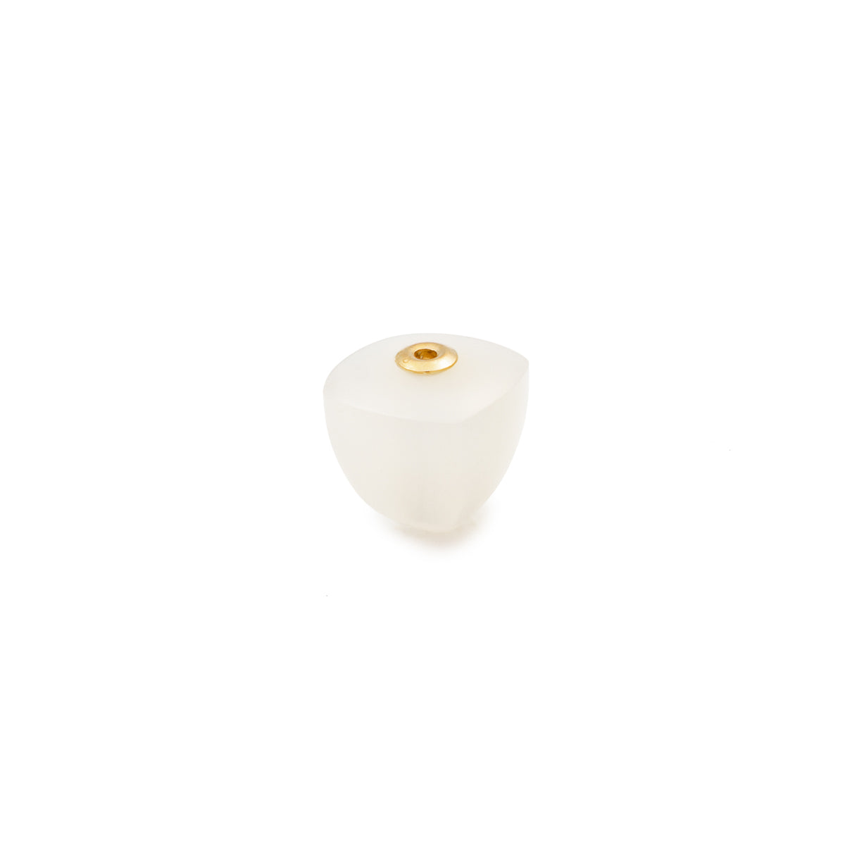 Sugarloaf White Chalcedony Stone for Micro Spear Earring