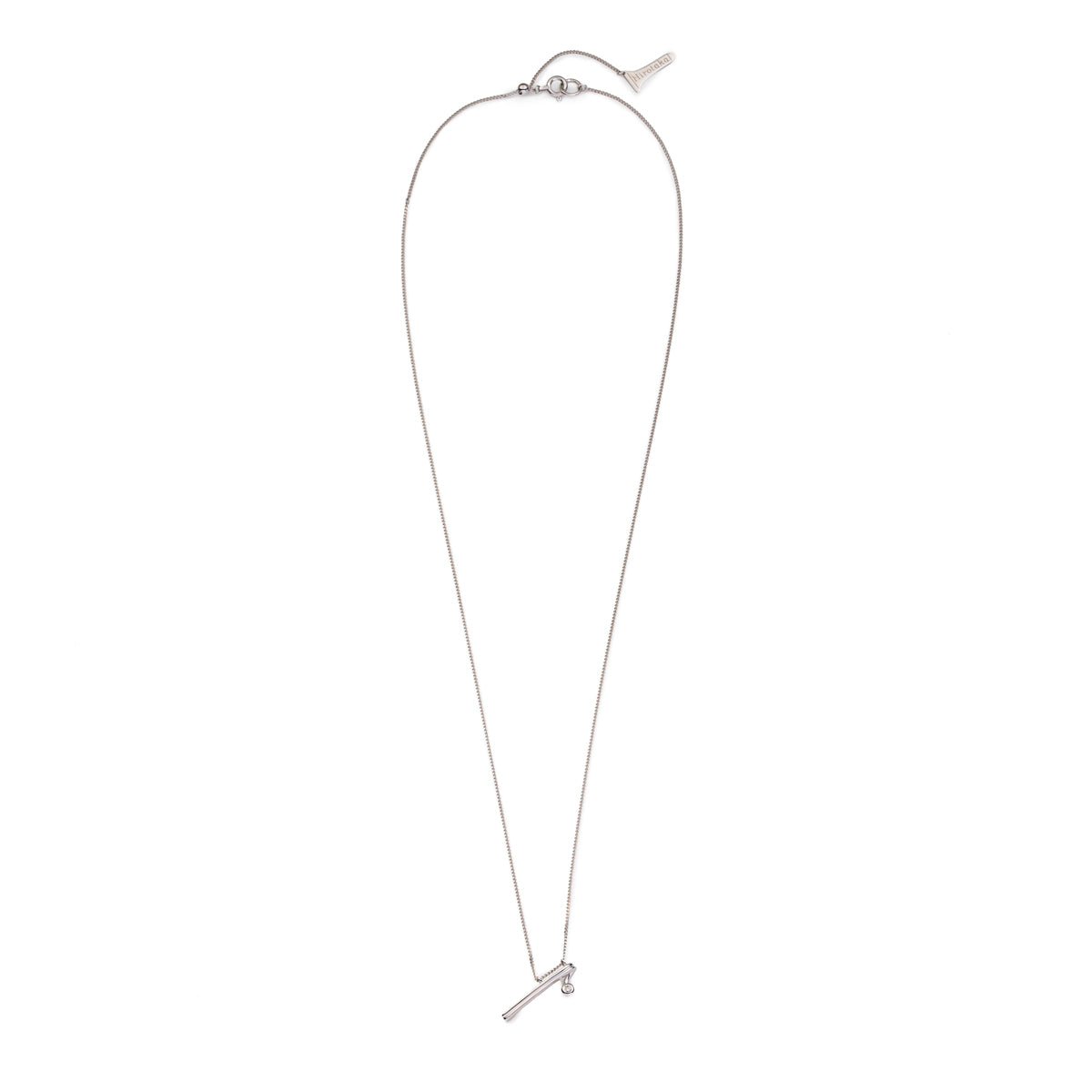 DROSERA Diamond Short Bar Necklace