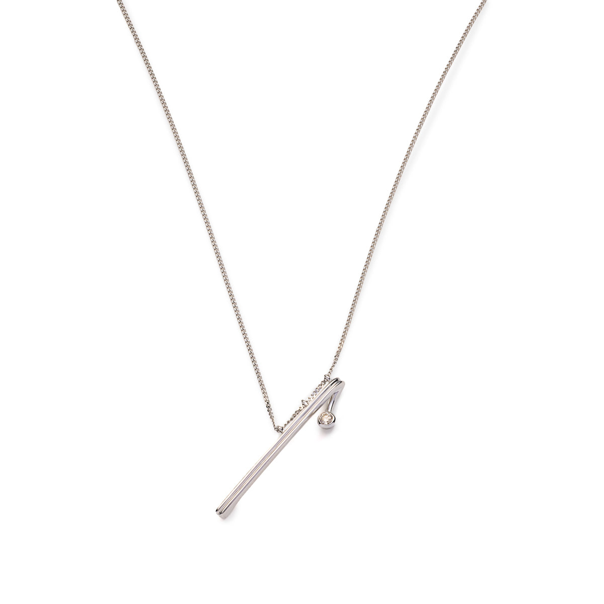 DROSERA Diamond Long Bar Necklace