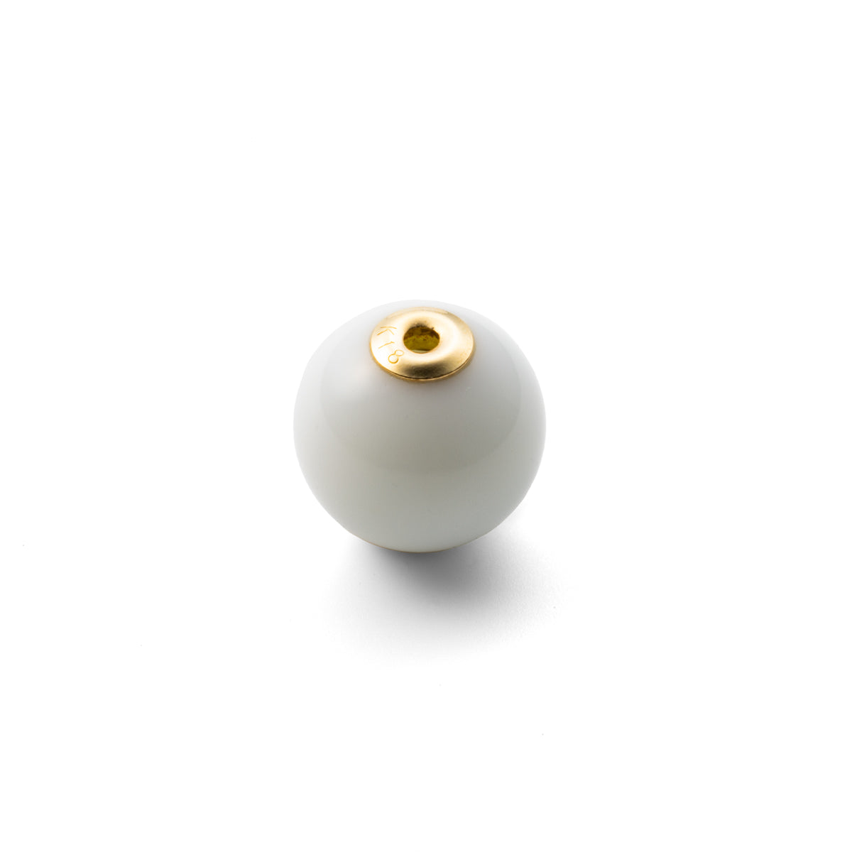 Ball White Agate Stone for Spear Earring