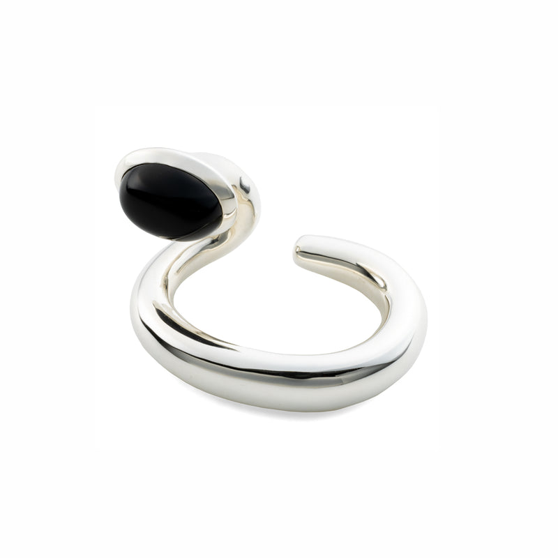 PARAKEET Cabochon Onyx Earr Cuff