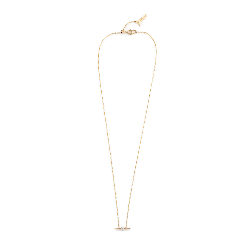 Akoya Pearl Bar Necklace