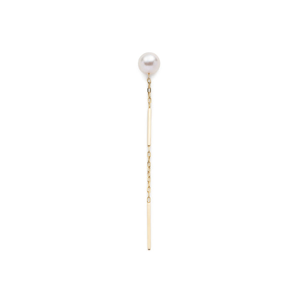 ALL ABOUT BASICS Toggle Akoya Pearl Chain Earring