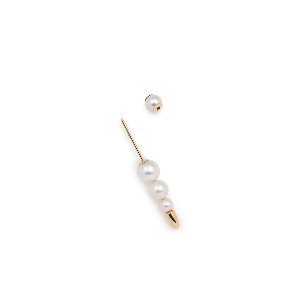 PUNCTURE Back Spear Pearl Earring  Small size