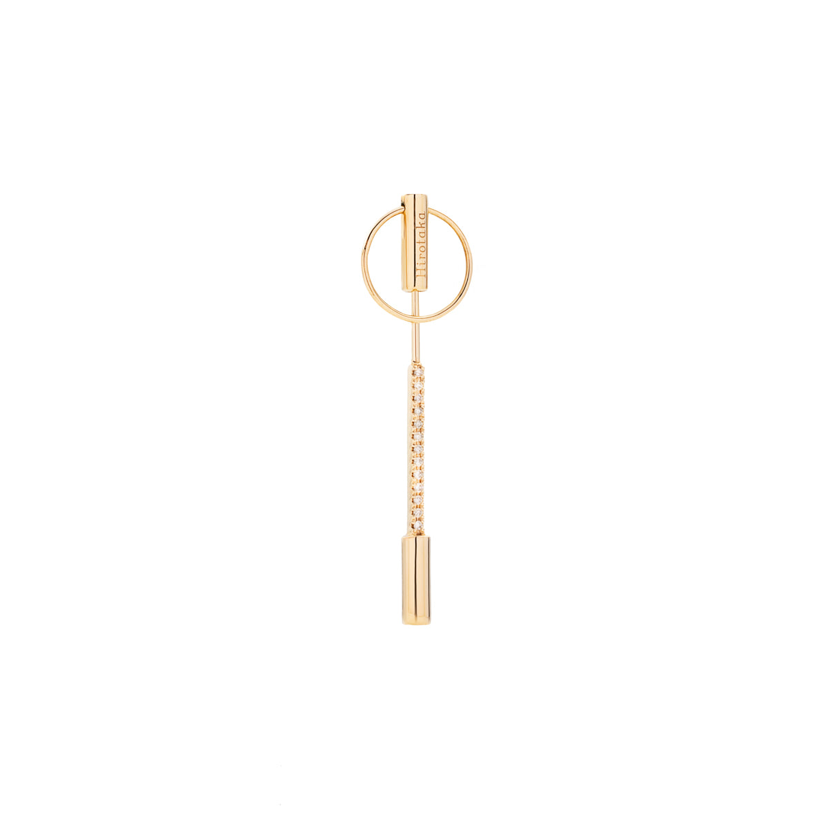 PUNCTURE Back Spear Diamond Earring