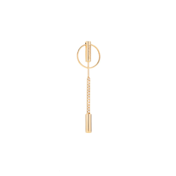 PUNCTURE Back Spear Diamond Earring