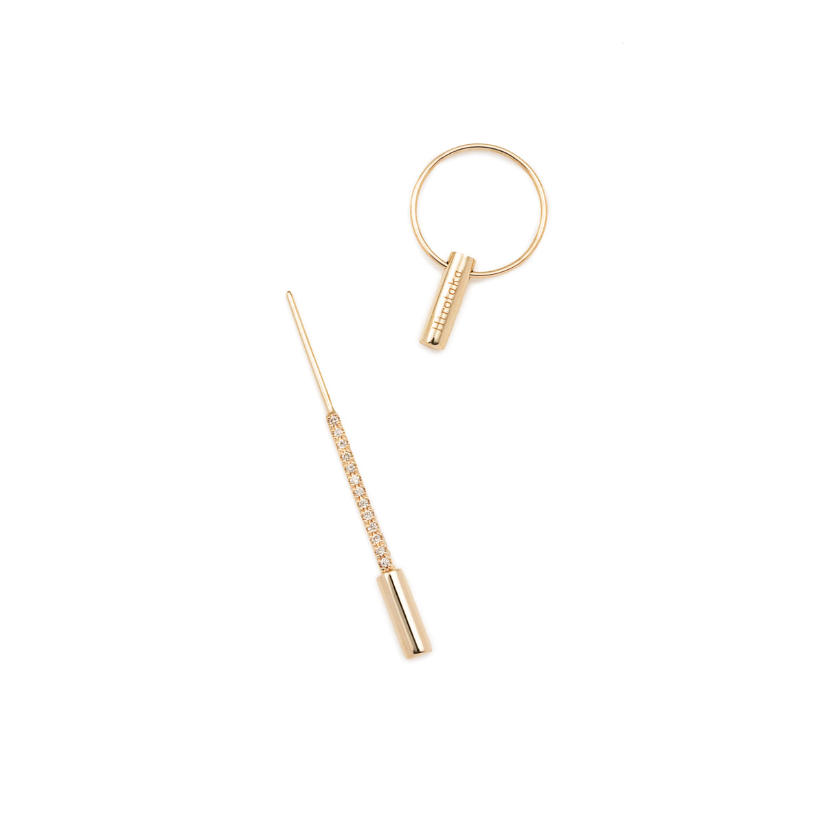 PUNCTURE Back Spear Diamond Earring