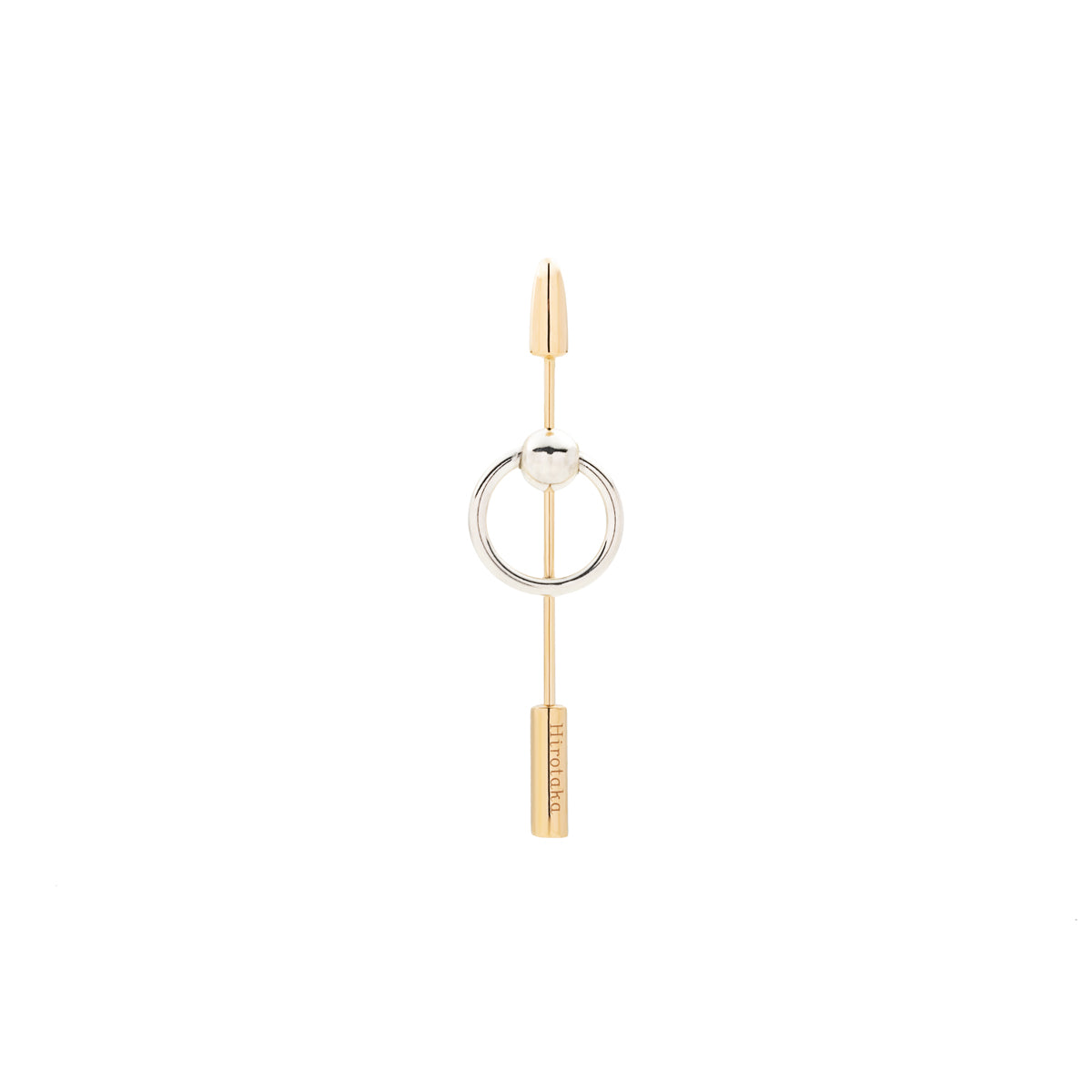 PUNCTURE Spear Earring, Silver Captive Ball