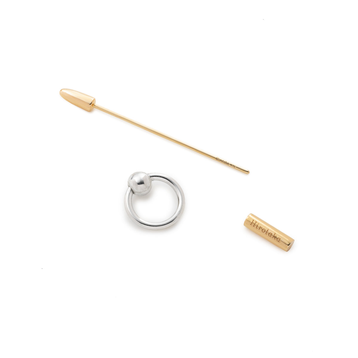 PUNCTURE Spear Earring, Silver Captive Ball