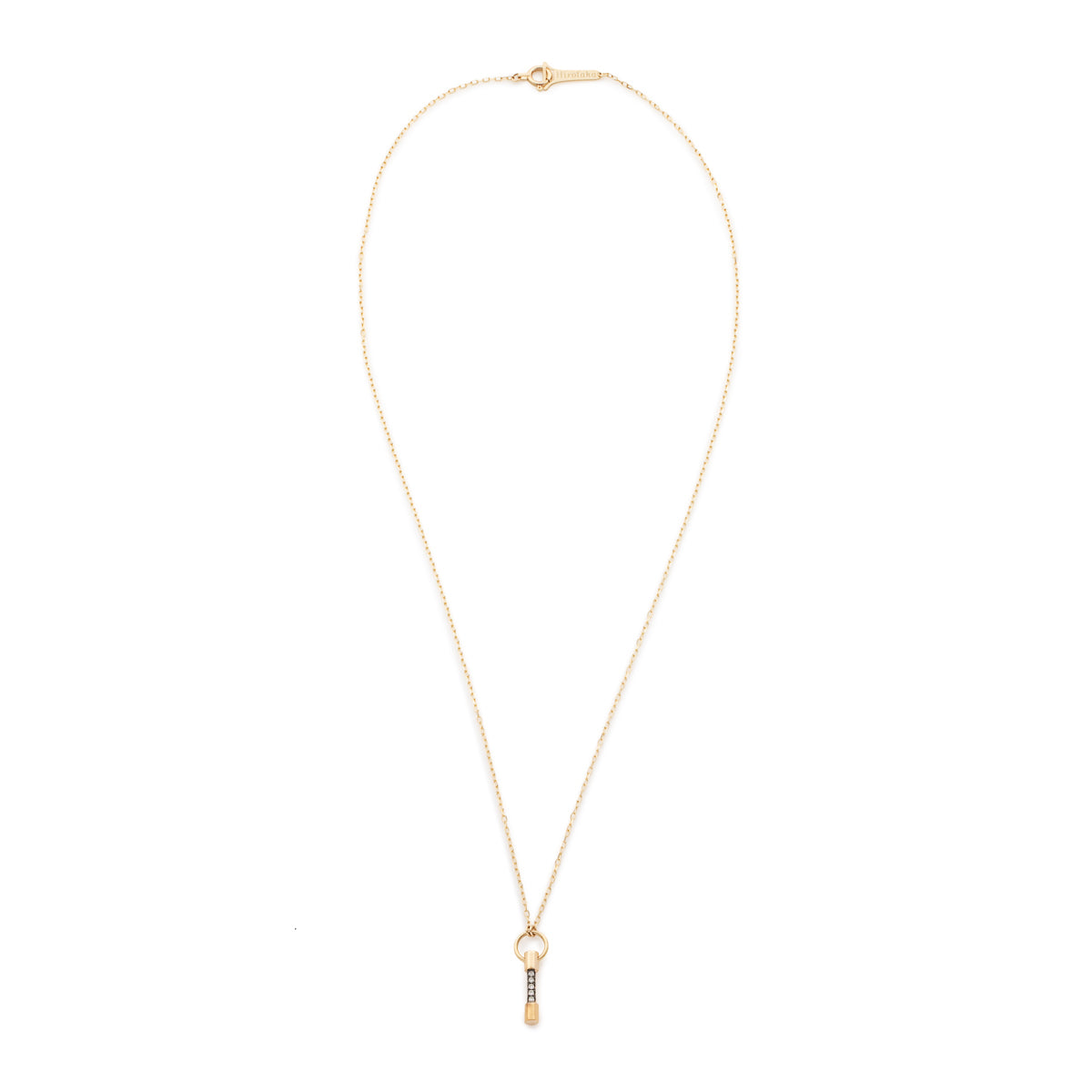 PUNCTURE Diamond Necklace Black Ruthenium Plated