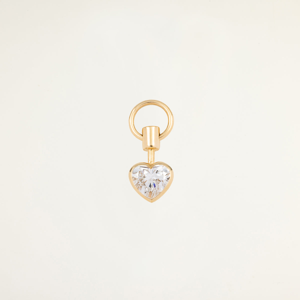 【Made-To-Order】L.a.brown HYPNOTIC Heart-Shaped Diamond Pendulum Charm