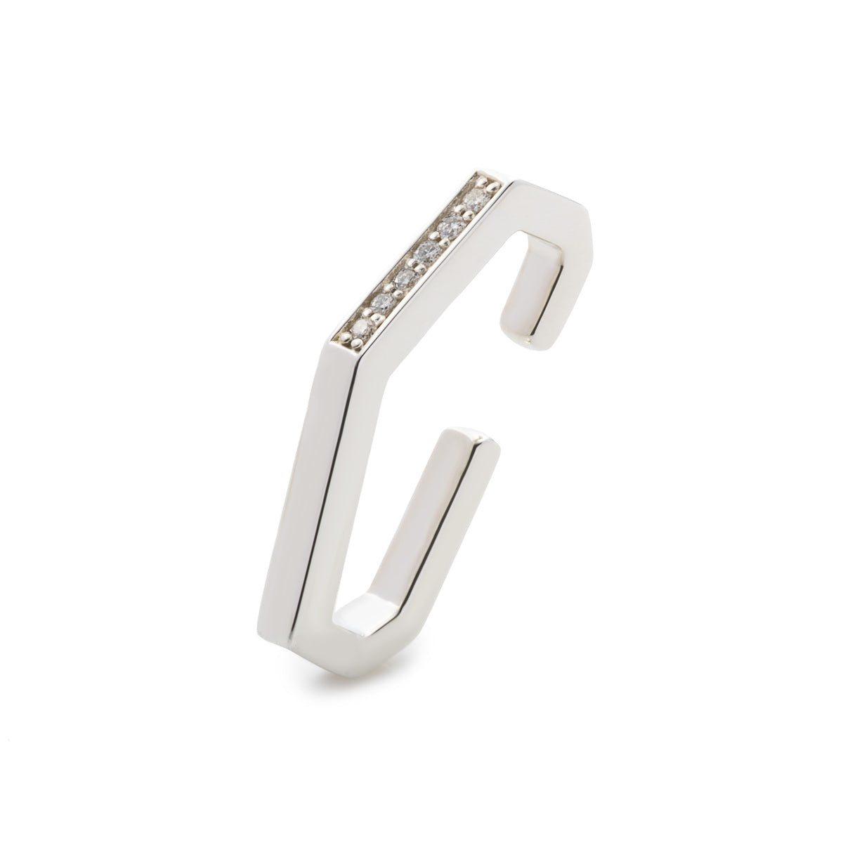 MANHATTAN Polygon Diamond Ear Cuff