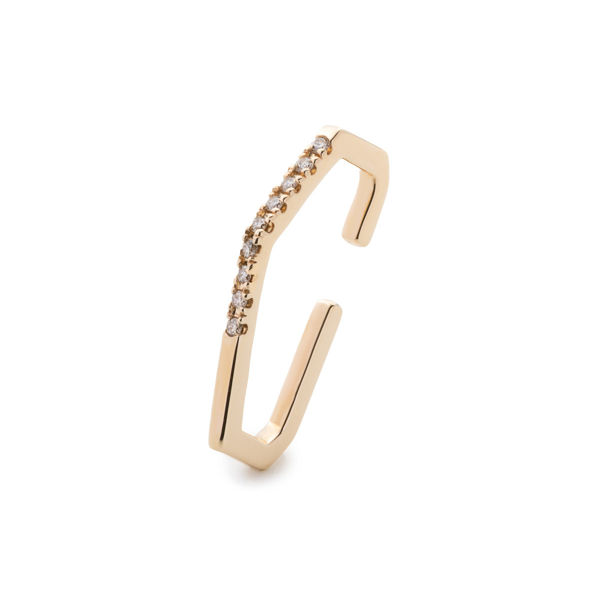 MANHATTAN Polygon Diamond Ear Cuff