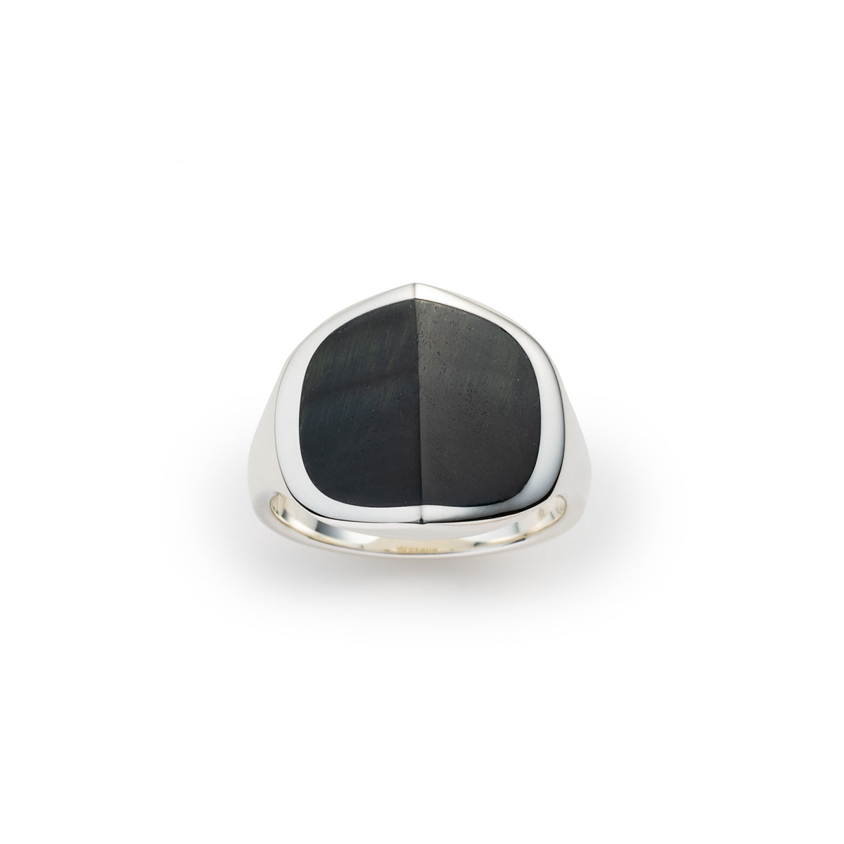 EQUINOX-Pyramid Blue Tiger’s eye Ring Medium size