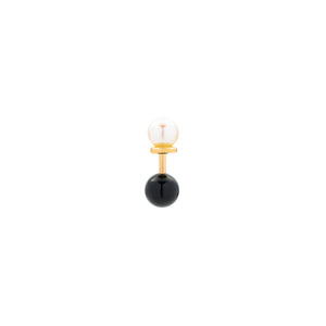 HONEY ANT Akoya Pearl Onyx Earring