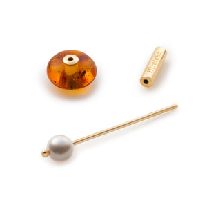 Mini SPEAR Earring, Amber