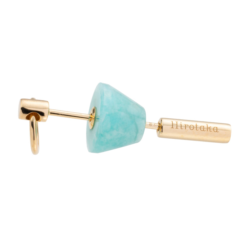 "Spear" Door Knocker Earring Small size, Amazonite