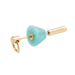 "Spear" Door Knocker Earring Small size, Amazonite