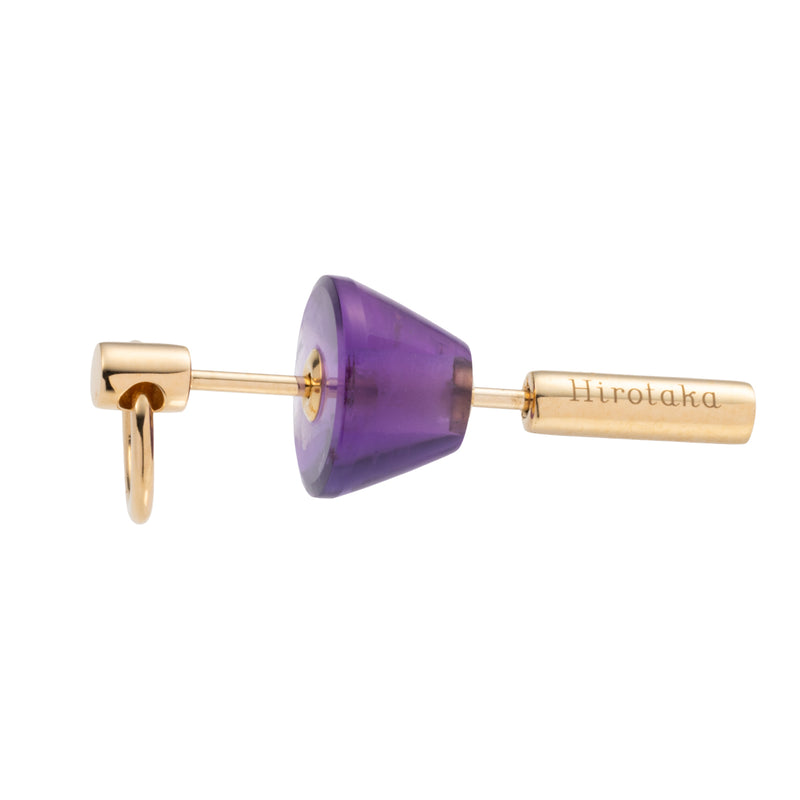 SPEAR Door Knocker Earring Small size, Amethyst