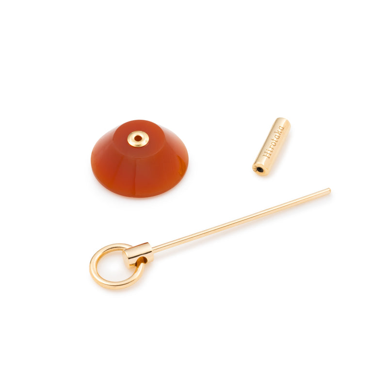 SPEAR Door Knocker Earring Medium size, Carnelian