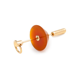 SPEAR Door Knocker Earring Medium size, Carnelian