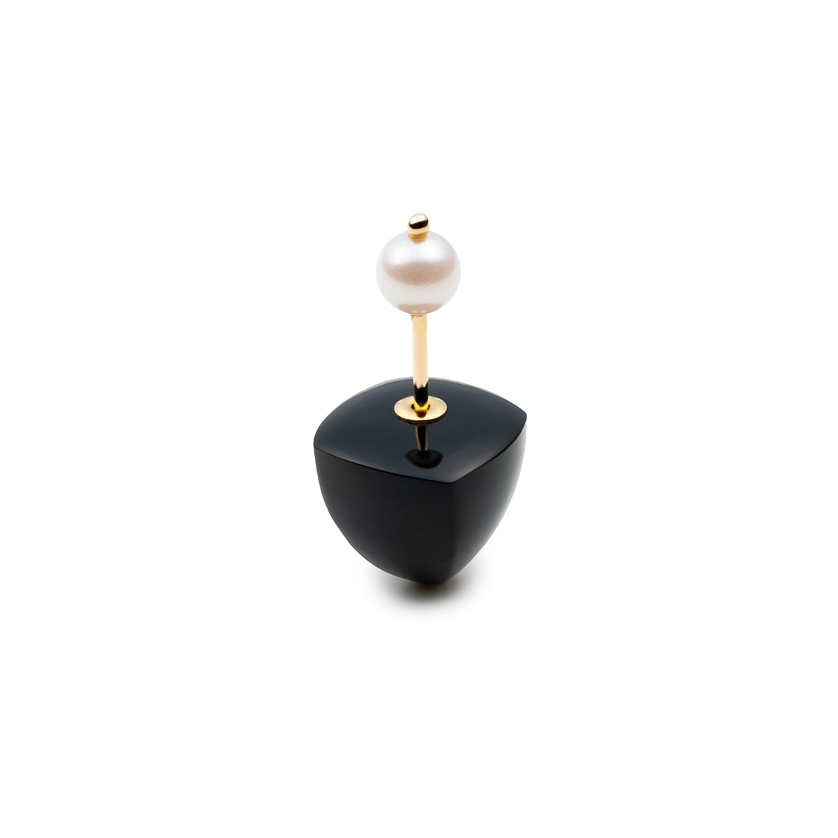 BIRD OF PARADISE Micro Spear  Akoya Pearl Earring